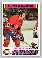 1977-78 O-Pee-Chee #30 Larry Robinson AS1 Low Grade (ref 216229)