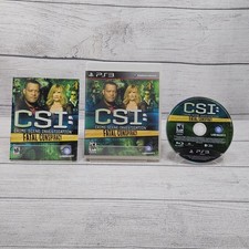 CSI: Fatal Conspiracy (Playstation 3, 2010) /w Manual Complete | CIB | Tested