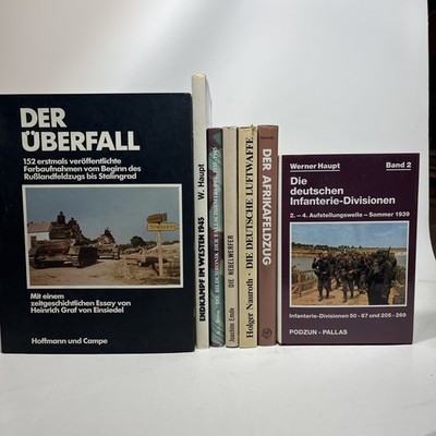 WWII German Language Book LOT of 7 Podzun-Pallas Fallschirmtruppe Deutsche Photo
