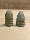 Two Dug Civil War Bullets Nose Cap And Nose Sprue Possible CS Usage Three Rings