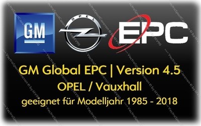 GM Global EPC | OPEL / Vauxhall | E-Teilekatalog | Modelljahr 1985 - 2018