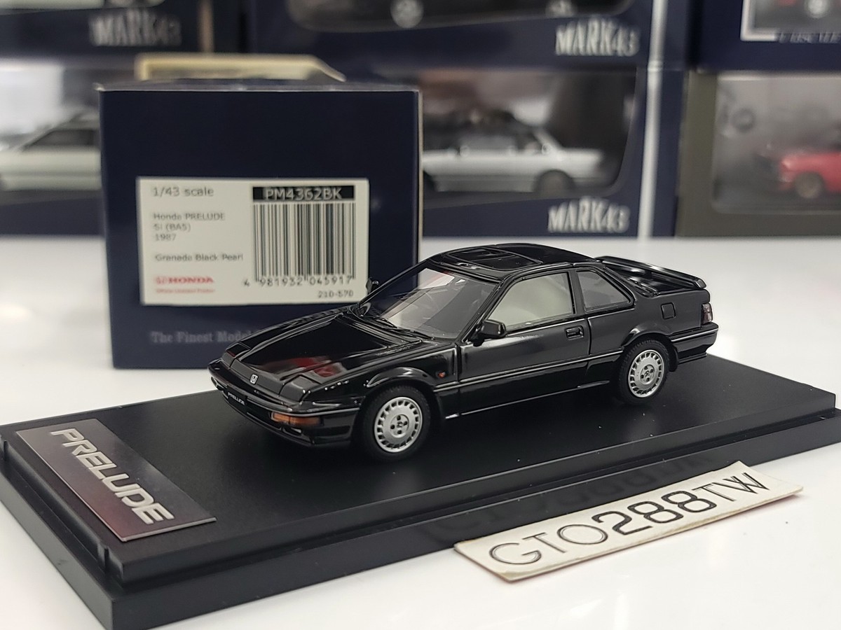 402-257 MARK43 1/43 本田 Prelude Si BA1 Mark43 1:43 scale Honda Prelude Si 1987(BA5) Black Pearl (PM4362BK