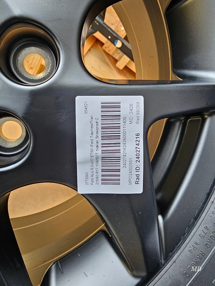 Ford Tourneo Custom NEU Original Satz Winterräder Alu 215/60R17C Nokian 2773583 - Bild 4 von 4