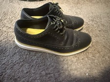 Cole Haan Zerogrand Men  s Black Leather Wingtip Oxford Lace-Up 10M C33682