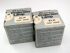 NOS GE Projector Lamps - ELH 300W 120V - LOT OF 2 in Original Boxes