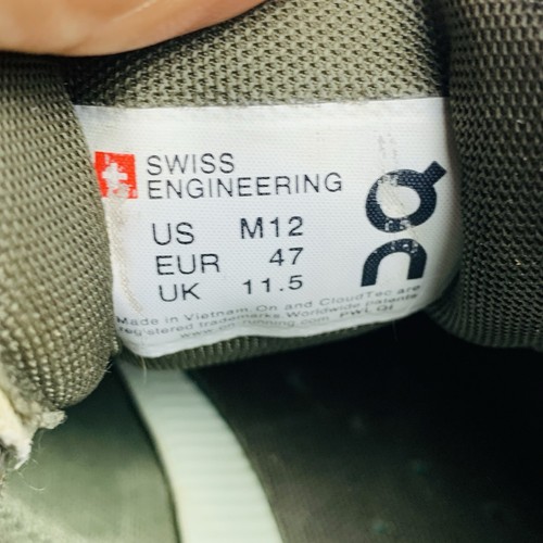 On Cloud X Laufschuhe Sneaker Herren Gr. 12 Aloe/Weiß Swiss Engineering - Bild 7 von 10