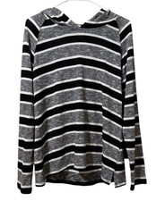 Christopher & Banks Women Size Medium Hooded Lightweight Sweater Stretch Casual