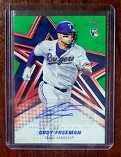 2026 Topps Baseball Stars Autograph Cody  Freeman Auto Green /99