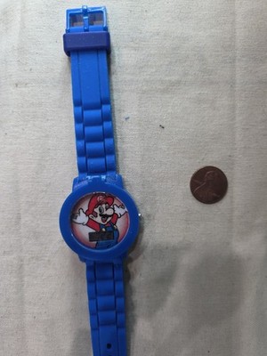 MARIO BROS quartz digital watch Plastic protection still on-No Cover RUNS