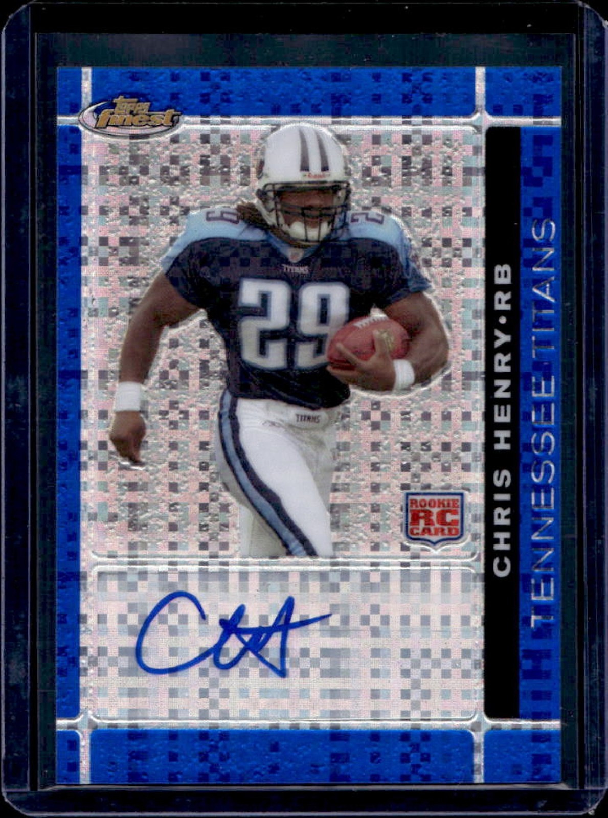 Chris Henry Finest #122 Autograph