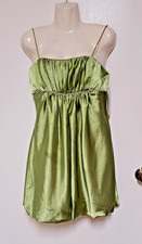 Green Cinderella Divine Formal Prom Homecoming Mini Dress Rhinestone Detail Sz M