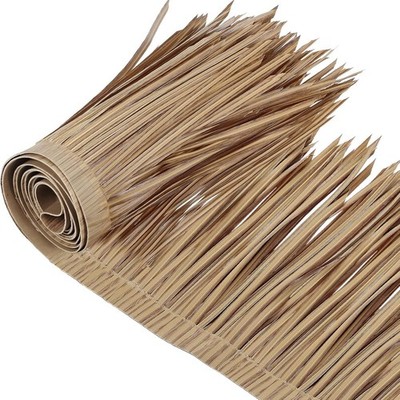 Tiki Hut Grass Skirting Roof Tiki Bar Thatch Roofing Roll Palapa Straw Brown