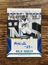 MALIK HOOKER 2018 PLAYOFF GAME DAY SIGNATURES PLATINUM AUTO 1/1 COWBOYS