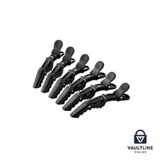 Hair Clips 4.5 Inch Non Slip Plastic Set of 6 for Styling and Sectioning