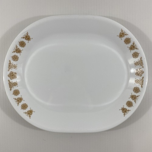 Corelle Livingware By Corning Platter 12” X 10” Butterfly Gold Replacement VTG