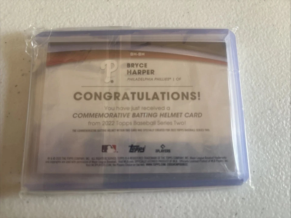 5 tarjetas conmemorativas de casco de bateo 2022/2007 Foto 2 de 4