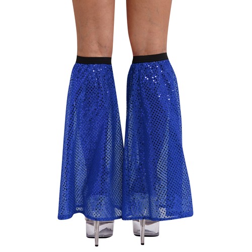 Adult Sleeves Decor Covers Props Leg Elastic Wide Halloween Sparkly Show Sequin - Picture 44 of 72