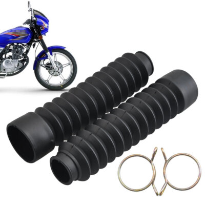 Shock Covers Orange Pair Rubber Motorcycle Front Fork Shock Absorber Dust Cover Gaiters Boot Gators - Foto 8