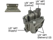 NEW BP-R1 Bobtail Brake Proportioning Relay Valve (Bendix 065146 Style)