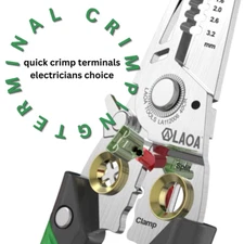 Wire Stripper 7in1 Electrician Pliers Wire & Cable Cutter Terminal Crimping Tool