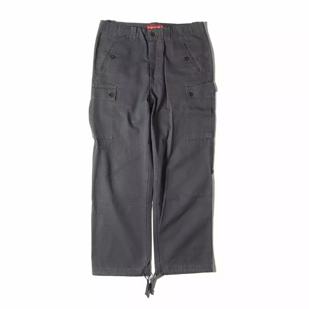 Pantalon Supreme taille 32 années 90 à 00 Ripstop Cargo gris bas pantalon occasion BEEG 0