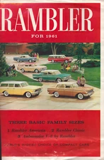 1961 Rambler American Classic Ambassador V8 American Motors LARGE Catalog