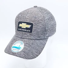 Chevrolet Quick-Dry Performance Fabric Cap Gray GM Official Snapback Dad Hat