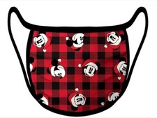 Disney Parks Mickey Mouse Christmas Santa Hat Reusable Cloth Face Mask New Small