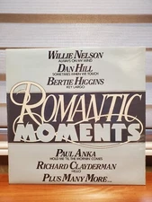 ROMANTIC MOMENTS-78 LP VINYL RECORD-NEW-SEALED-WILLIE NELSON- CHARLIE RICH-MINT