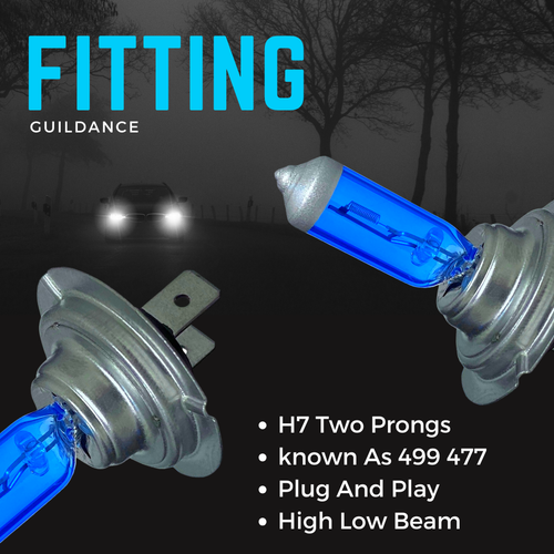 Fits Skoda Fabia MK2 55w Xenon Ice Blue Headlight 2007-2014 Low Beam Light Bulbs - Picture 7 of 13