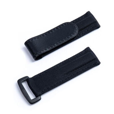 Schwarzes Nylon Armband für Rolex Submariner, GMT, Daytona Datejust - 20mm