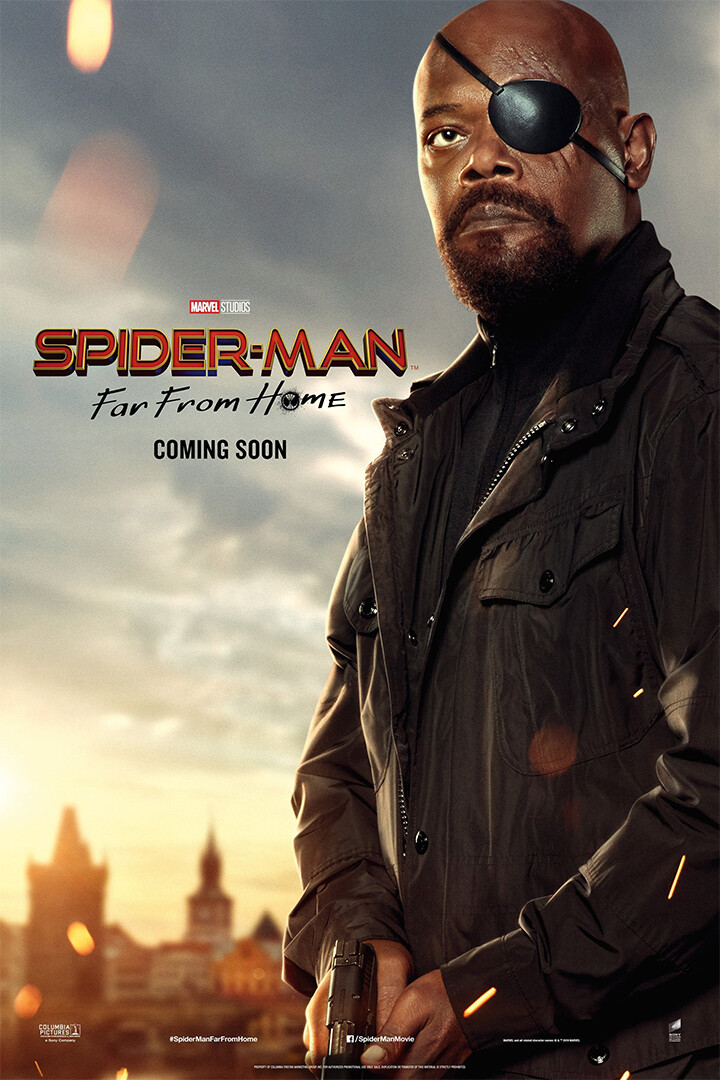 Spider-Man Far From Home Nick Fury Movie Art Wall Indoor Room