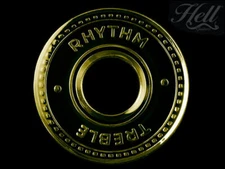 CHEQUER (GOLD) Switch Washer Ring Rhythm Treble. Les Paul, SG More.