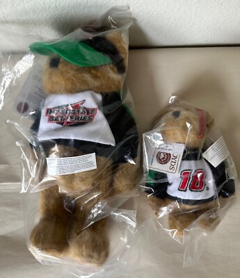 lot of 2 bobby labonte interstate batteries boyd bear plushes