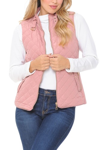 Chaleco acolchado ligero con capucha de piel con cremallera para mujer Auliné Collection - Imagen 83 de 109