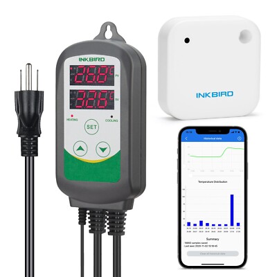 Inkbird Hygrometer Thermometer Digitaler Temperaturregler Thermostat ITC-308 EU