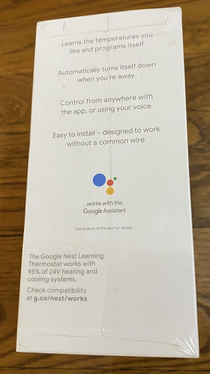 Google Nest Learning Thermostat Copper Brand New Shrinkwrapped Sealed