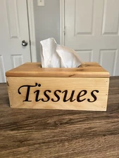 Handmade Cedar Tissue Box Cover