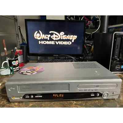 TruTech Tru Tech DV4TS05 DVD VCR VHS Player Deck with Cables no