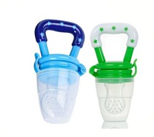 VBaby Colorful Baby Food Feeder Baby Teething Toy Silicone Teether Pacifier