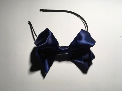 5" Satin Bow Hair Headband Alice Bands Accessories - Picture 4 of 5