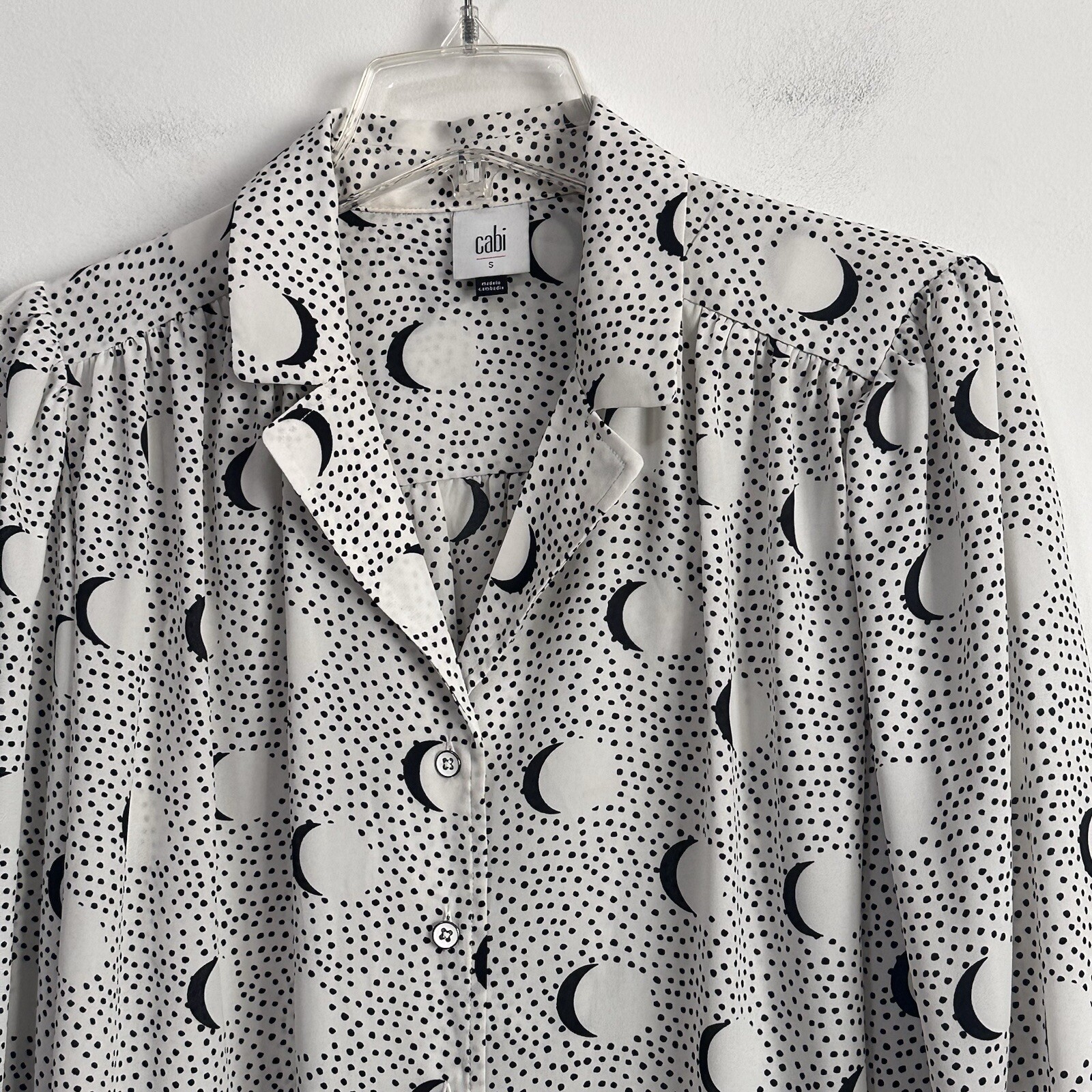 Cabi Eclipse Blouse S #4340 Button Front Long Sle… - image 3