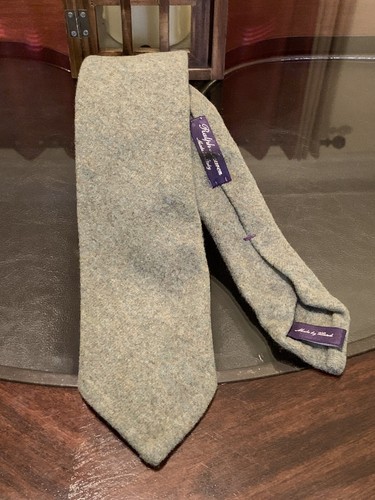 Ralph Lauren Purple Label Gent’s 100% Wool Hand Rolled Made In Italy Soft Green - 第 1/6 張圖片