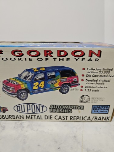 Jeff Gordon Chevrolet Suburban Metal Diecast Bank 1993 Rookie of the Year NASCAR - Picture 17 of 19