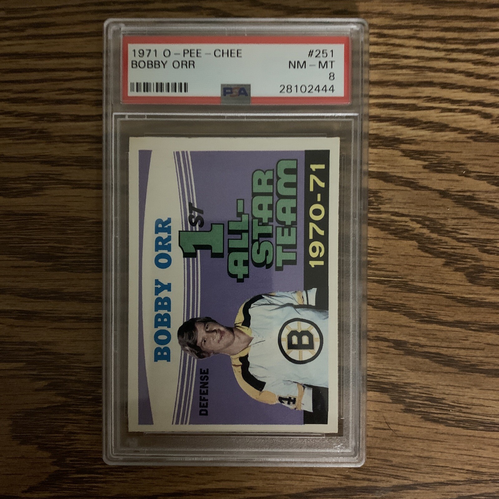 1971 OPC #251 Bobby Orr psa 8 ⭐️ All Star