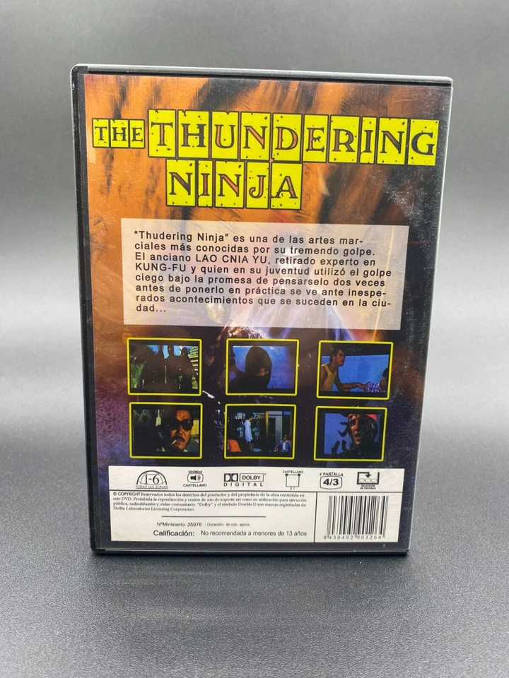 THE THUNDERING NINJA - DVD - ARTES MARCIALES - Imagen 2 de 4