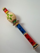 Traditional Albanian Wooden Flute Handcarved