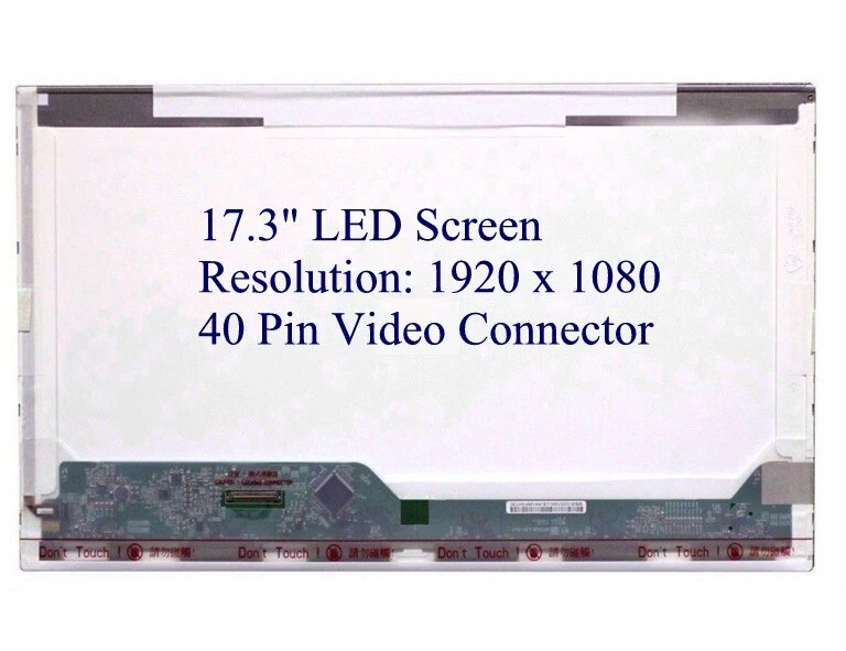 17.3'' REPLACEMENT LED FHD 1920 x 1080 SCREEN FOR CLEVO P771ZM 40 PIN LAPTOP - Image 2 of 4