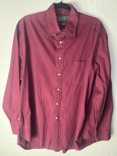 Gitman Bros Dress Shirt Men Long Sleeve Classic Button-Up XL - Picture 2 of 8
