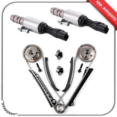 Timing Chain Kit Cam Phaser VCT Selenoid For 2004-2008 Ford F-150 5.4L